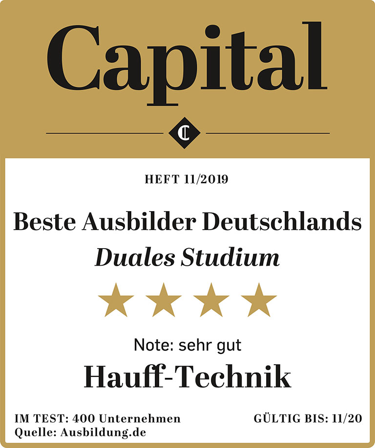 Bester Ausbilder Duales Studium Deutschlands: Hauff-Technik